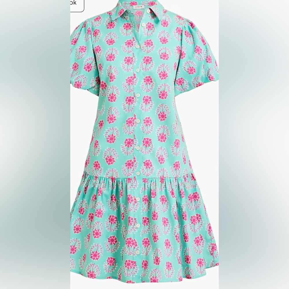 J. Crew Bubble Sleeve Mini Dress